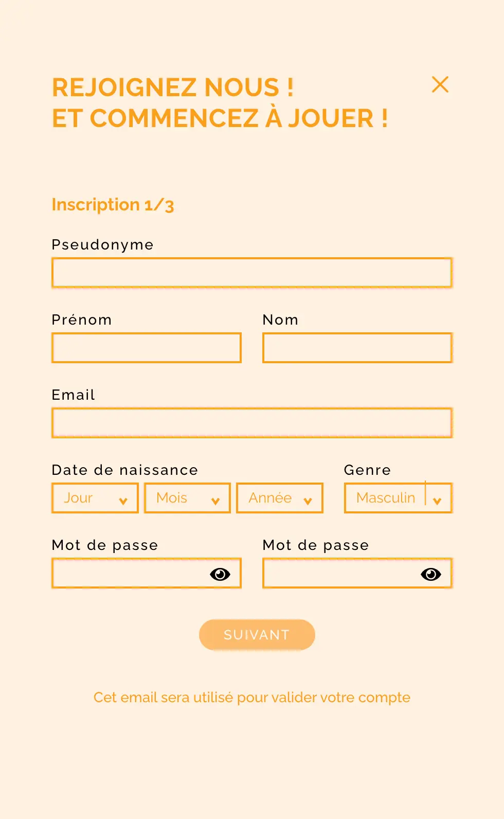 Étapes d'enregistrement sur Arlequin Casino